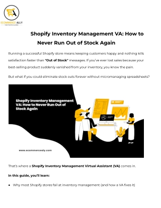 Shopify Inventory Management VA_ How to Never Run Out of Stock Again