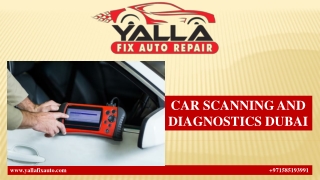 car scanning and diagnostics dubai