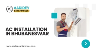 AC Installation in Bhubaneswar - Aadidev Enterprises