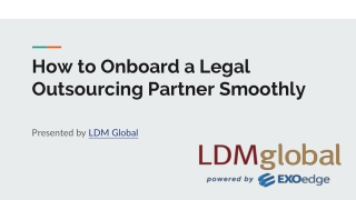 How to Onboard a Legal Outsourcing Partner Smoothly