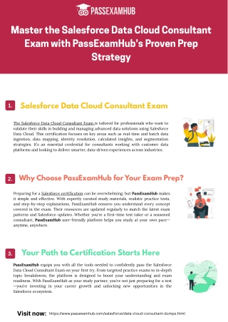 Master the Salesforce Data Cloud Consultant Exam with PassExamHub’s Proven Prep Strategy