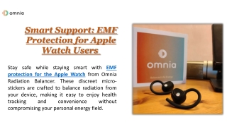 smart support emf protection for apple watch users