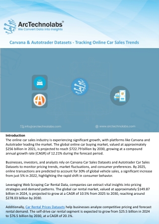 Carvana & Autotrader Datasets - Tracking Online Car Sales Trends