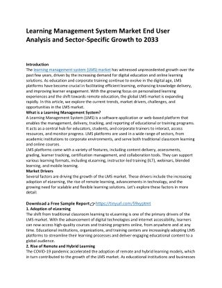 learning management system market end user