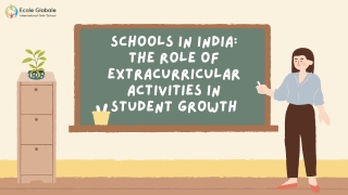 Schools in India The Role of Extracurricular Activities in Student Growth