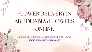 Fresh Flowers in Delivery Abu Dhabi & Dubai