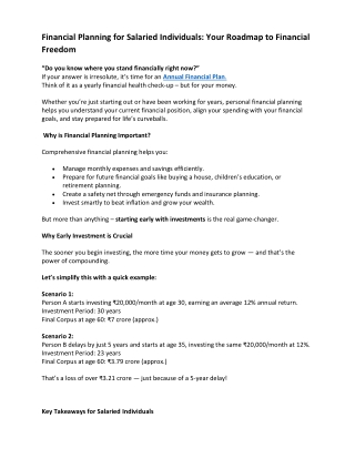 FP for Salaried Individuals offpage blog april 20205