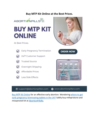 Buy MTP Kit Online at the Best Prices.