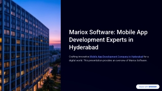 Top Mobile App Development Company in Hyderabad: Driving Digital Excellence