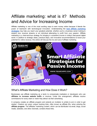 Affiliate marketing: what is it?  Methods and Advice for Increasing Income