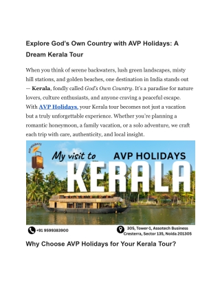 Kerala Tour