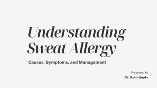 understanding sweat allergy causes symptoms