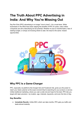 the truth about ppc advertising in india