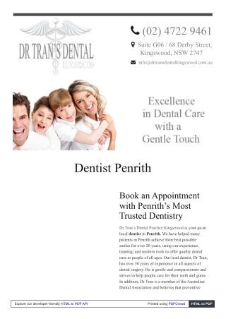 Dentist Penrith