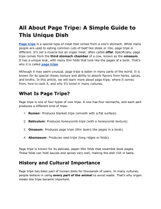 Page Tripe