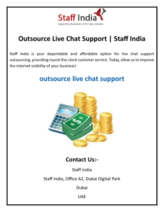 outsource live chat support staff india