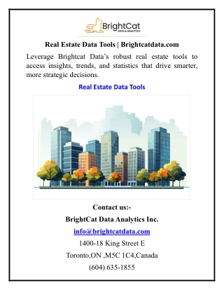 Real Estate Data Tools  Brightcatdata.com