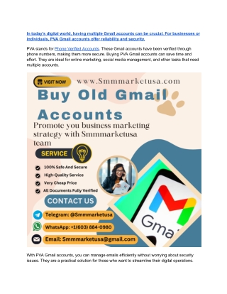 Top Platforms to Purchase Aged Gmail Accounts in the USA,UK