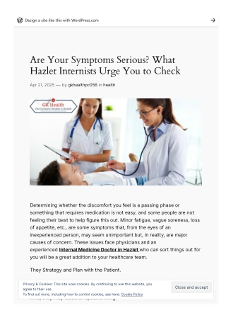 Are Your Symptoms Serious What Hazlet Internists Urge You to Check