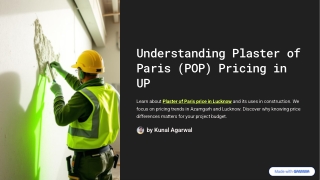 Plaster of Paris price in Lucknow- POP Price