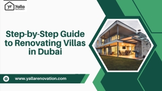 Step-by-Step Guide to Renovating Villas in Dubai