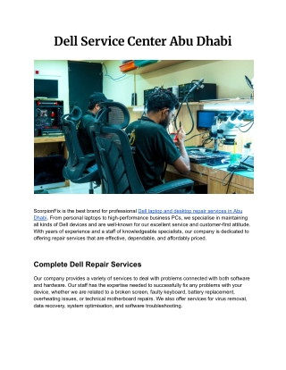Dell Service Center Abu Dhabi