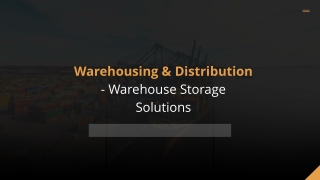 warehousing distribution warehouse storage