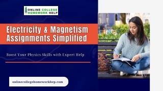 Electricity and Magnetism Homework Help Guide