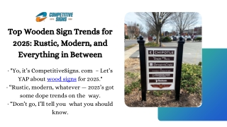 Top Wooden Sign Trends for 2025 Rustic, Modern, and Everything in Between
