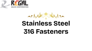 SS 316 Fasteners