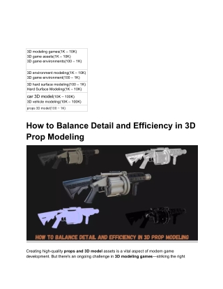 3d modeling games 1k 10k 3d game assets