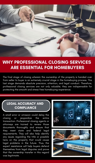 Why Professional Closing Services Are Essential for Homebuyers