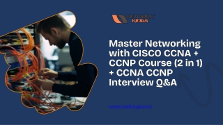 Master Networking with CISCO CCNA   CCNP Course (2 in 1)   CCNA CCNP Interview Q&A