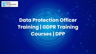 data protection officer training gdpr training