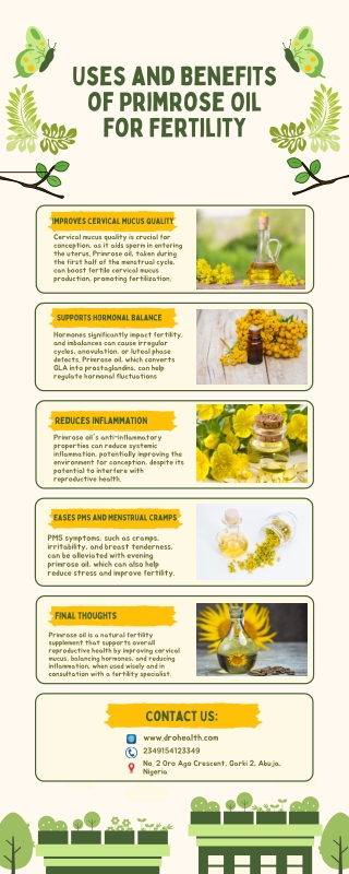 uses and benefits of primrose oil for fertility