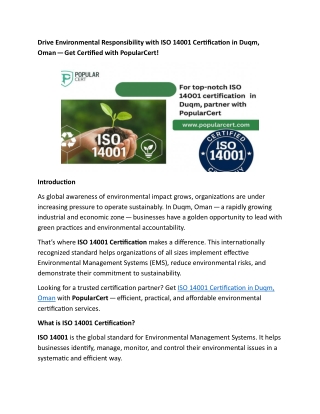 drive environmental responsibility with iso 14001