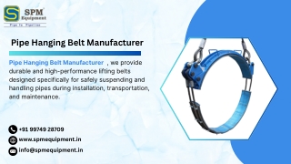 Pipe Hanging Belt Manufacturer and Supplier in India
