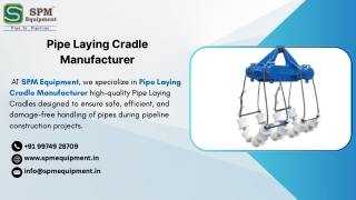 Pipe Laying Cradle Manufacturer in India