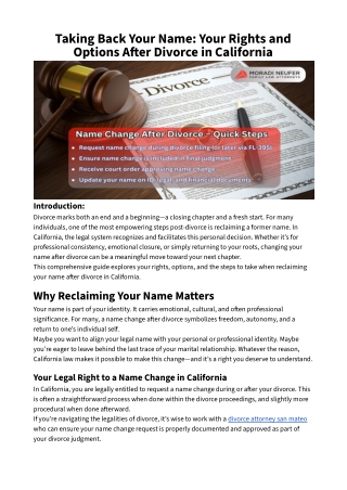 Taking Back Your Name_ Your Rights and Options After Divorce in California