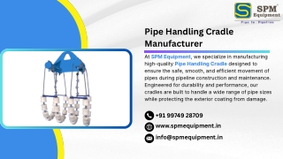 Pipe Handling Cradle Manufacturer in India