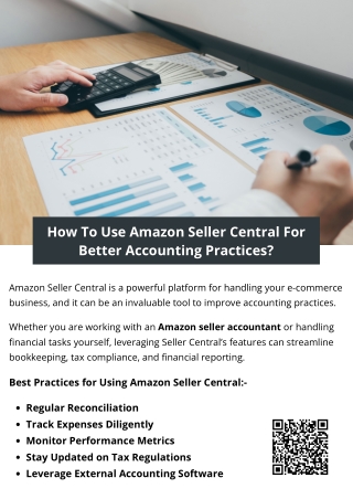 How To Use Amazon Seller Central For Better Accounting Practices?