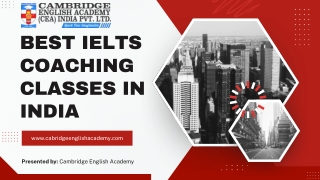 Best IELTS Coaching Classes in India