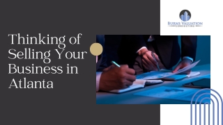 thinking of selling your business in atlanta