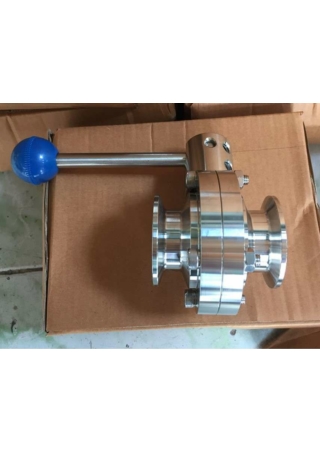 Van bướm vi sinh tay rút - htvietnamvalve