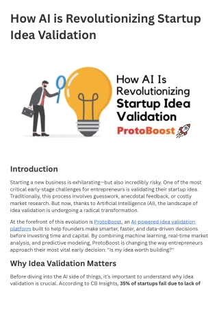 How AI is Revolutionizing Startup Idea Validation