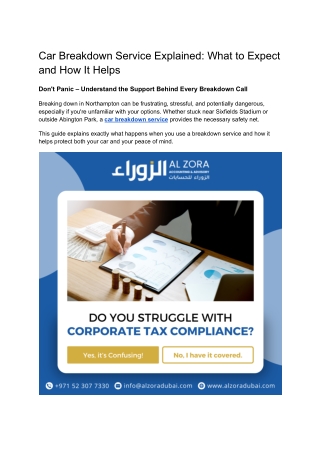 Car Breakdown Service Explained_ What to Expect and How It Helps