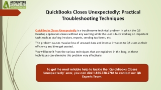 quickbooks closes unexpectedly practical troubleshooting techniques