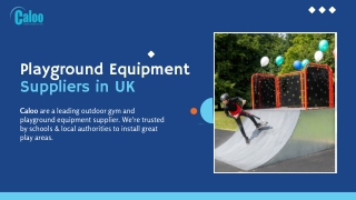 Quality Outdoor Playground Equipment  Suppliers in UK 2025