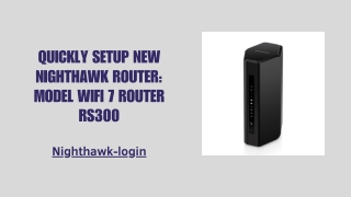 quickly setup new nighthawk router model wifi