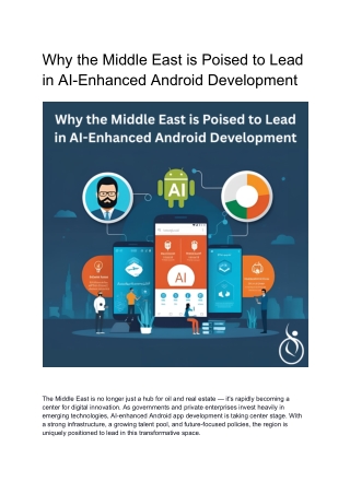 Why the Middle East is Poised to Lead in AI-Enhanced Android Development